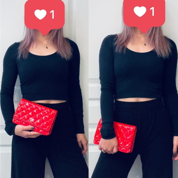 Authentic Chanel red patent calfskin leather Wallet on Chain - Picture 7 of 17